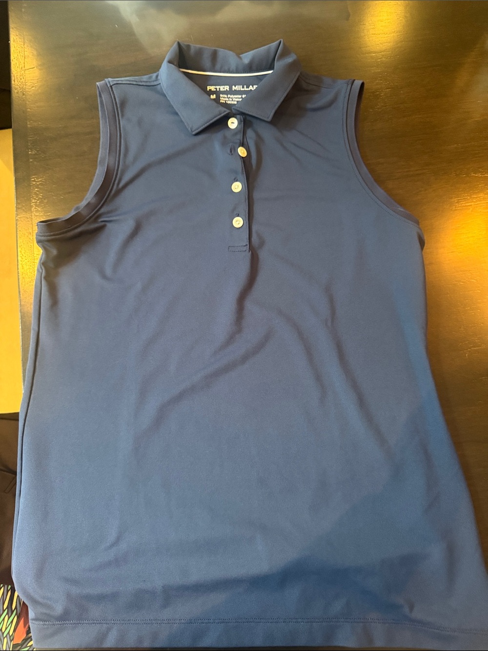 Peter Millar Women's Navy Sleeveless Polo Tank